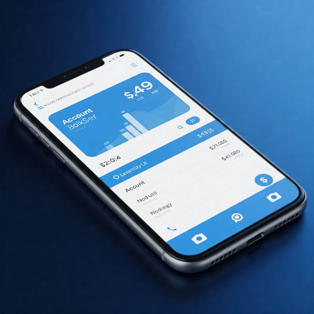 Banking App on Smartphone