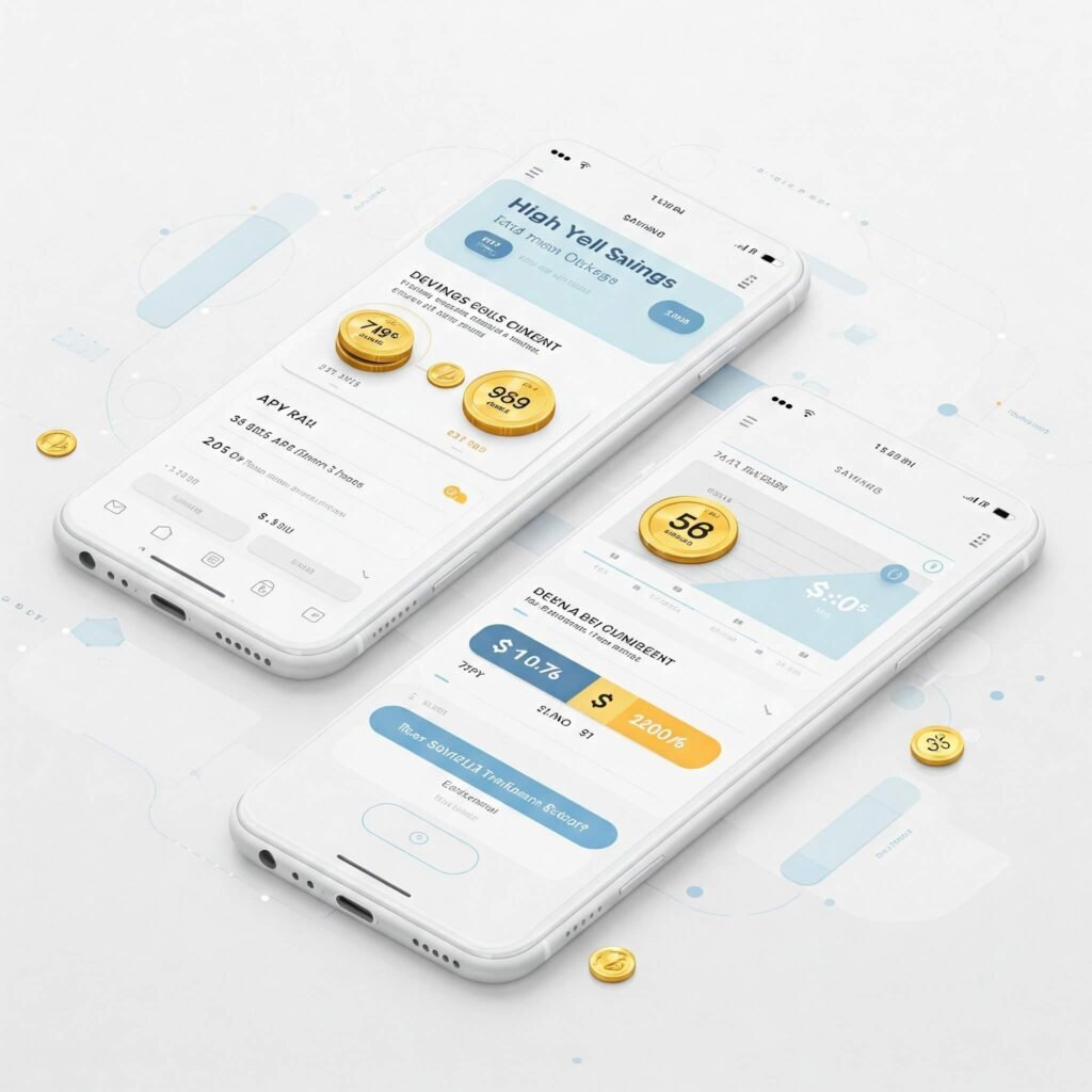 Mobile banking high-yield savings.