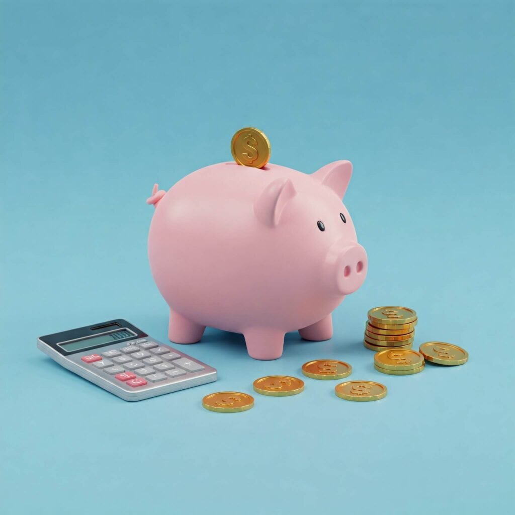 Piggy Bank Calculator Savings