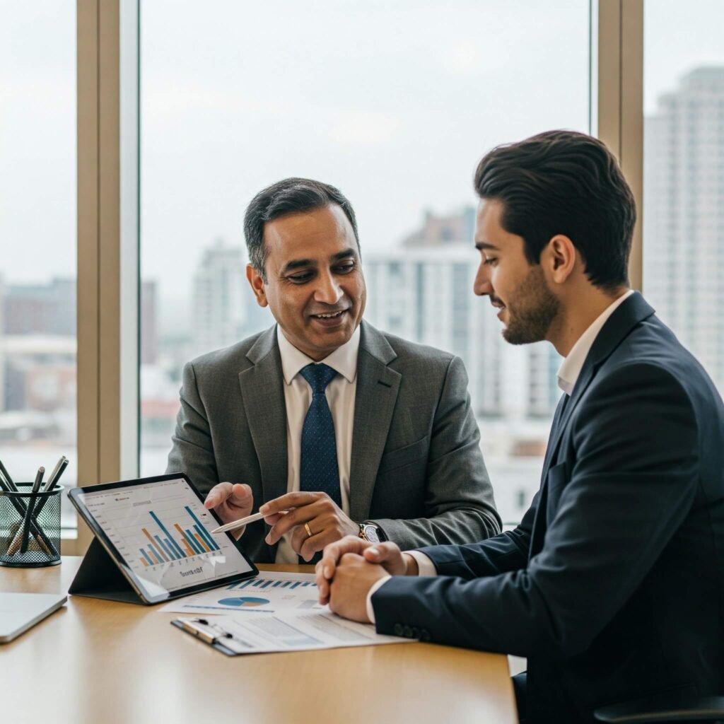 Financial Advisor Meeting Client