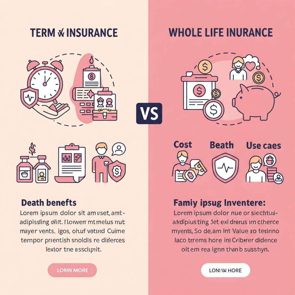 "Term vs. Whole Life Comparison"