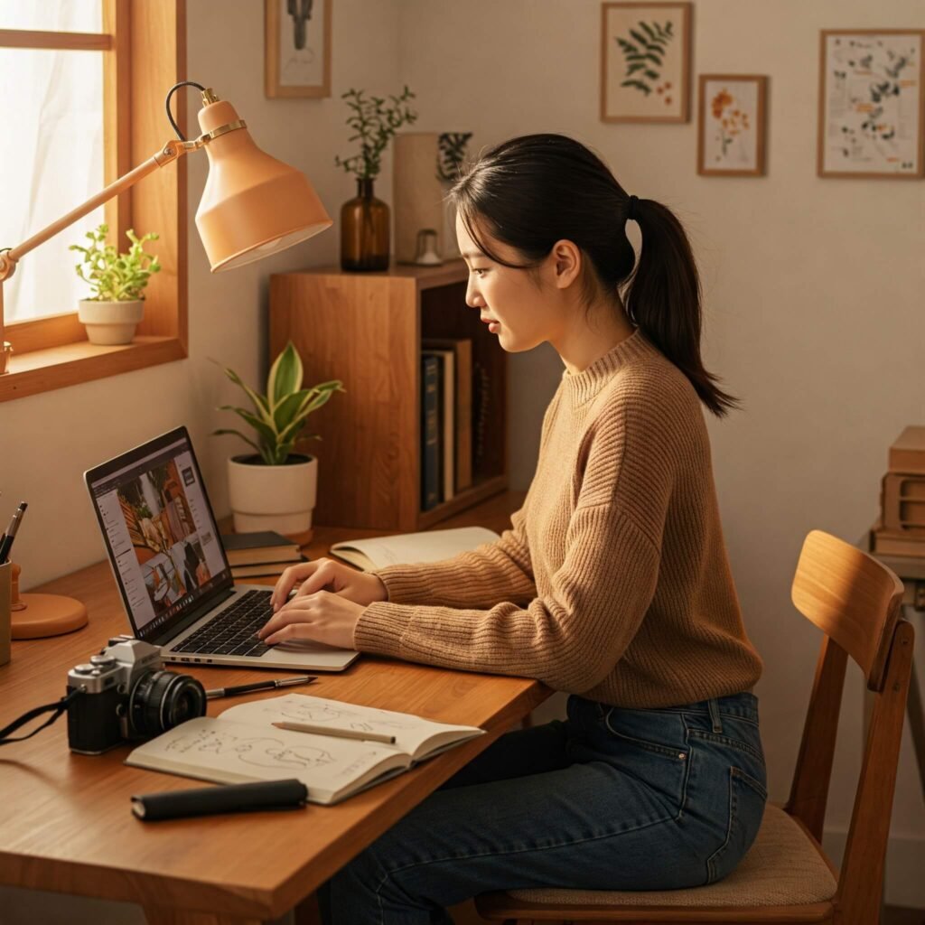Cozy Home Office Workspace