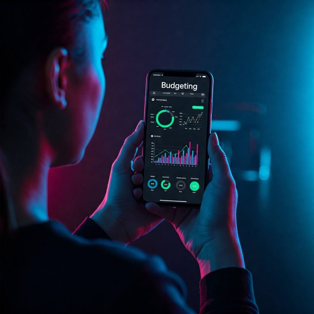 Budgeting App on Smartphone