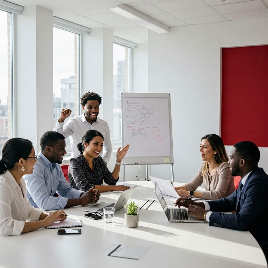 Energetic Business Deal Discussion