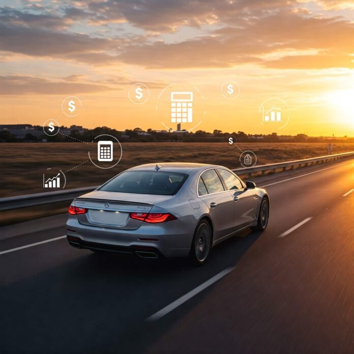 Sunset Car Loan: Simple and directly includes keywords.