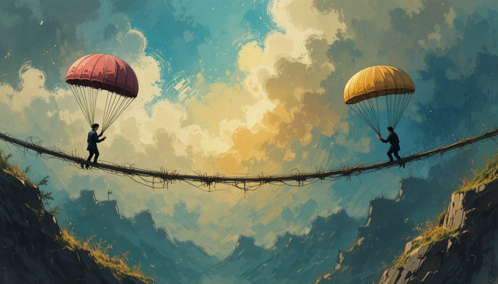 Blurry selfie with bond and stock icons, radiating wry hope for bonds vs. stocks strategies.