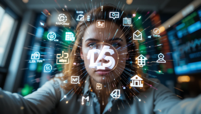 Blurry selfie with bond and stock icons, radiating wry hope for bonds vs. stocks strategies.