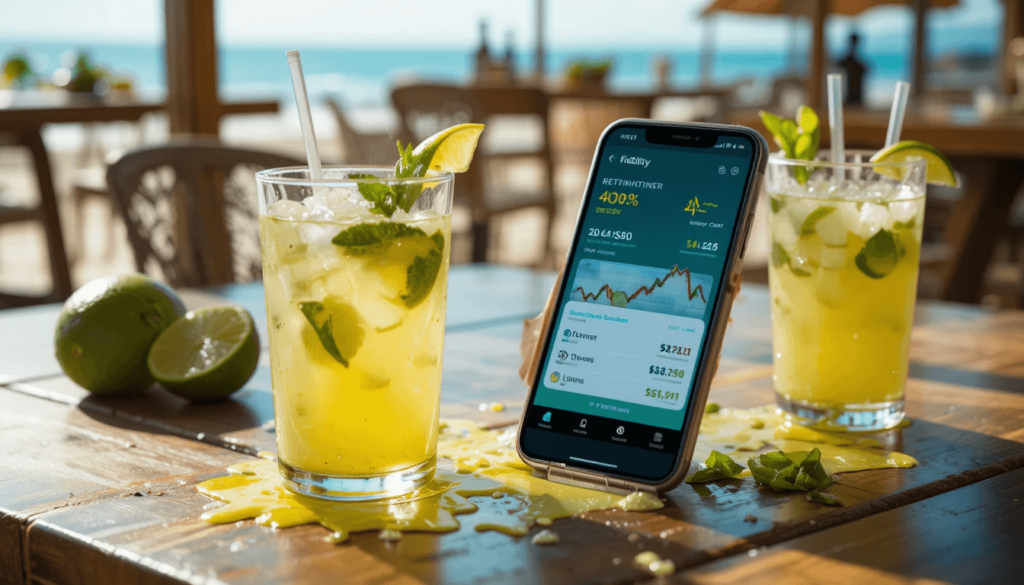 descriptive: humid commute angle on a portfolio gem.