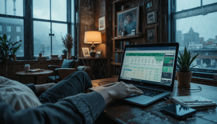 screen glowing with travel apps