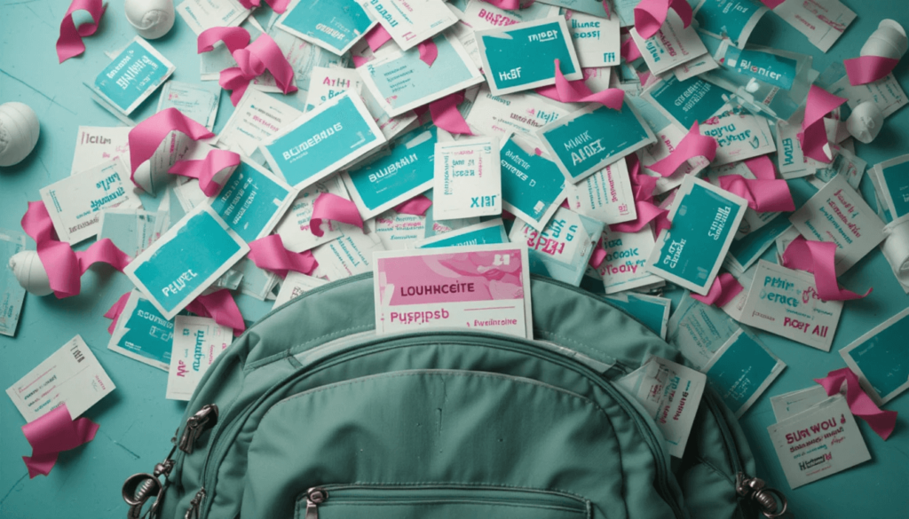 business card vines curling on paper edges